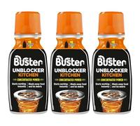 VR Angle 3 x Kitchen Plughole Unblocker 150ML | Powerful Fast-Acting Drain Cleaner for Sinks & Pipes | Ideal for Grease, Grime & Food Buildup