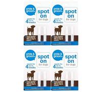 VR Angle 4 Pack Dog Flea and Tick Treatment | Fast-Acting Spot-On Solution for Dogs | Easy Application, Quick Relief and Lasting Protection