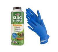 VR ANGLE Doff Slug & Snail Killer 800g With 1 Pair Non-Sterile Gloves Showerproof Formulation Powerful Slug & Snail Repellent for Use Around Organic Gardening