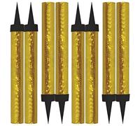 VR Angle Sparkling Fountain Candles in Twin Packs | Glitter Sparkle Effect for Birthdays, Wedding, Anniversary and Special Events | Celebrate Moments That Shine (Twin Pack 4, Golden)
