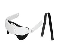 VR Controller Head Strap, Adjustable VR Headset Strap Replacement, Enhanced Comfort Support with Soft PU Leather Pads, 52° Reversible Hinge for Glasses Wearers, Immersive VR Gaming