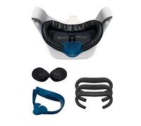 VR Cover Fitness Facial Interface Bracket & Foam Comfort Replacement with Lens Protector Cover for Oculus/Meta Quest 2 (Dark Blue & Black + Comfort Foam)