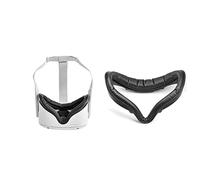 VR Facial Interface Bracket & PU Leather Foam Face Cover Pad for Oculus Quest 2, Replaceable Sweat-proof Face Pad VR Accessory