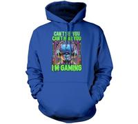 VR Gamer - Can't See You, Can't Hear You, I'm Gaming - Unisex Hoodie - VR Gaming Gamer Computer Console Teen Men Boy XL Blue