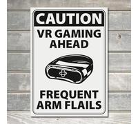 VR Gaming Sign VR Kid Room Gift Game Room Gamer Virtual Reality Metal Plaque