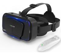 VR Glasses Mobile Phone Virtual Reality with Remote Control, 3D VR Glasses Experience Games and 360 Degree Films in Soft & Comfortable Glasses for Phone Android 5 ~ 7 inch