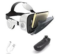 VR Glasses, Virtual Reality Headset, VR Headsets Support Android and IOS, Bluetooth Connection for iPhone 13 Pro Max/13 Pro/13/12/11, for Samsung Galaxy S21, Huawei, Xiaomi ( Color : A , Size : Ios )