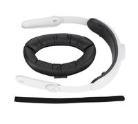 VR Head Strap for Meta 3, Adjustable VR Headband Replacement with Gravity Balance Design, ABS and PU Leather Comfort Headband for Extended VR Gaming