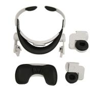 VR Head Strap Kit, Replacement for 2 Headset, Adjustable Lightweight Comfortable Head Strap with 40mm Drivers and Protein Leather Earmuffs for Immersive VR