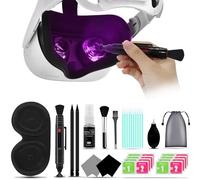 VR Headset Cleaning Kit with Lens Protector Cover Compatible with Vision Pro/Quest 3 - Lens Pen Cleaner Kit for VR Headset/Xbox/Camera - VR Cleaning kit - Protect Lens from Sunlight, Scratches, Dust