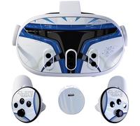VR Headset Clone Helmet Skin and Accessories Stickers Kit Compatible with Meta Quest 3 Skin Vinyl Protective Cover Decal Compatible with Oculus Quest 3