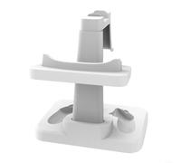 VR Headset Display Stand with Charging Dock, Organizer for Controllers & Accessories, Space-Saving Station for Virtual Reality Gear, Compatible with Oculus, HTC, PSVR
