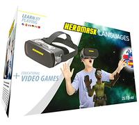VR Headset for Kids 5-12 + Games to Learn 6 Languages - Gift for Birthday or Christmas that gets Boys & Girls excited about Spanish, Chinese & more through Virtual Reality Gaming