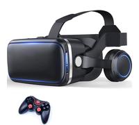 VR Headset for Phone, Virtual Reality Headsets, 3D VR Glasses with HD 110°FOV Anti-Blue Light Lenses, VR Headset for Kids Compatible iPhone Samsung Android 4.7-7.2 Inch(E)
