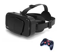 VR Headset for Phone, Virtual Reality Headsets, 3D VR Glasses with HD 110°FOV Anti-Blue Light Lenses, VR Headset for Kids Compatible iPhone Samsung Android 4.7-7.2 Inch(E)