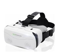 VR Headset for Phone, Virtual Reality Headsets VR Glasses with HD Anti-Blue Light Lenses, Compatible with 5-7 Inch Phones, Virtual Reality Glasses (White)
