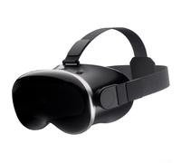 VR Headset for Phone with 98° FOV - Adjustable Focus 3D Virtual Reality Glasses for Kids & Adults - Black ABS Design