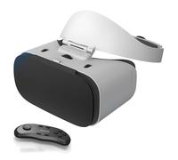 VR Headset For Phone With Controller, Virtual Reality Headset With 4.7-7.1Inch Screen, Adjustable Pupil Distance 51-62mm VR Goggles For Kids & Adults(B01)