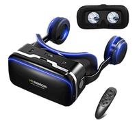VR Headset for Phone with Headphones& Controller, 3D Virtual Reality Glasses/Goggles with Blue Light Viewer for Movies & Video Games, Support 4.7-7.2” Screen Smartphone