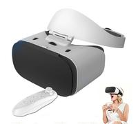 VR Headset for Supports 4.7-7.0 Inch Screens, 3D Virtual Reality VR Glasses With HD 100° FOV & Controller for VR Games Movies & Video, Comfortable VR Glasses,Y1 White Handle