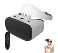 VR Headset for Supports 4.7-7.0 Inch Screens, 3D Virtual Reality VR Glasses With HD 100° FOV & Controller for VR Games Movies & Video, Comfortable VR Glasses,Y1 Black Handle