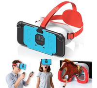 VR Headset for Switch 2 (2025), Switch 2 VR Virtual Boy Glasses with Adjustable HD Lenses and Comfortable Head Straps with Widen Padded, Labo VR Kit 3D Goggles for Switch 2 Accessories, White & Blue