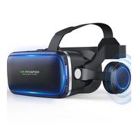 VR Headset with Headphones, FIYAPOO Virtual Reality Headset 3D VR Goggles Glasses for 3D Movies Video Games Compatible with 4.7-6.6 Inches iPhone Android Smartphones