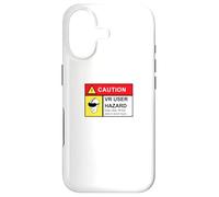 VR Player Gamer Hazard Warning Virtual Reality (art on back) Case for iPhone 17