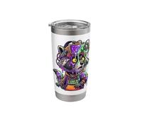 VR Raccoon Cyber Ranger Virtual Reality Gamer Trash Panda Stainless Steel Insulated Tumbler