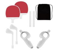 VR Table Tennis Paddle Grip Handle Adapter Golf Stick for Meta Quest 3, Table Tennis VR Game Joystick Gaming Grip Body Motion Set Accessories
