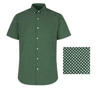 VR2 Denim Fitzgerald Men’s Short Sleeve Button Fastening Shirt, Soft Comfortable Fabric, Plus Size Button Down Shirt - UK Size - XXL to 8XL