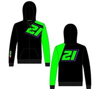 VR 46 Men's Franco Mordelli Hooded Sweatshirt, Black, XXL