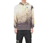 VR46 Men's Oversized Row Riders Academy Sweatshirt, Dove Grey, XS