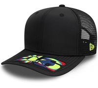 VR46 Moon Sun 9Fifty Cap Stretch Snap Adults - Black/Neon Yellow