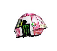 VR46 Valentino Rossi Helmet Replica Miniature 1:5 Mini Helmet MotoGP_GP Misano Race 1 2021, Unisex