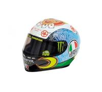 VR46 Valentino Rossi Mini Helmet 1:5 MotoGP_Mugello 2010