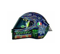 VR46 Valentino Rossi Miniature 1:5 Mini Helmet MotoGP_Test 2017-2018, Unisex