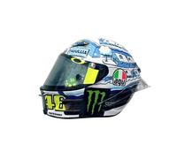 VR46 Valentino Rossi Miniature 1:5 Mini Helmet MotoGP_Test 2017, Unisex