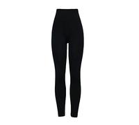 VR7 High Waist Compression Leggings Women's Figure Firming Tummy Control Black UK 12-14 (M/L)
