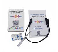 Vrabocry DC5-24V LC1000A Wifi Music Controller Spectrum for LED Digital Single Addressable Strip 8-1024 Pixel Built-In Microphone