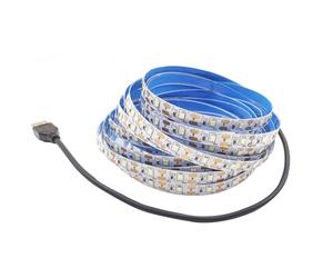 Vrabocry USB LED Strip Light Ice Blue 5V USB Powered 16.4ft/5M 300LEDs Flexible SMD2835 No-Waterproof IP20 LED Tape Lights for TV Background Lighting Tape Home Decor Lamp