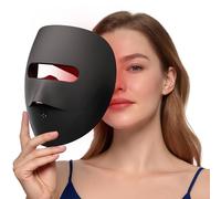 VRAIKO 9D LED Face Mask | Red Light Therapy Mask with 4 Modes, 328 LEDs, 3D Airflow Design & Light-Lock for Ultra-Comfortable Facial Spa | Premium Beauty Gifts for Women Men (Black)