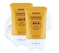 VRAIKO AH-8 Neck Firming Cream, 2-In-1 Gua Sha Neck Cream Roller with AH8 & Ceramide NP, Nourish Hydrate Double Chin Cream for Face Lift, Jawline & Sagging Skin (2PC)