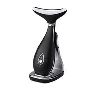 VRAIKO Lily Neck Face Massager, Face Sculpting Tool, Skin Rejuvenation Device with Thermal, Triple Action LED and Vibration, for Anti-Aging, Lifting and Tightening Sagging Skin (Black)