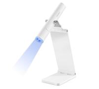 VRAIKO Minicure Handheld UV Light for Gel Nails, Portable UV Nail Lamp with Stand, Rechargeable Mini LED Nail Lamp Nail Dryer for Fast Curing (White)