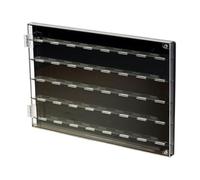 VrayKnol Guitar Pick Display Case Storage Box Acrylic Material 245 x 240 x 22 mm It Can Hold 36 Picks, Show the Logo, Colour and Pattern of the Pick, 1 Piece