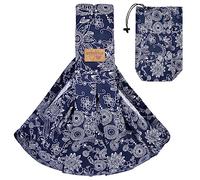 vrbabies Baby Carrier from Newborn, Soft Lightweight Baby Sling with Pockets & Adjustable Shoulder Strap Easy Wearing, Front Baby Sling for Newborn and Toddler 1-24 Months Up to 40lbs (Navy Blue)