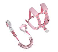 VReder Baby Reins Walking Harness, 2in1 Toddler Anti Lost Safety Leash Wrist Reins for Boys and Girls (Rabbit Pink 1.5 metres)