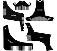 VREENY Beard Shaper Tool Comb Beard Shaping tool Beard Comb for Men Home and Salon Use Men Beard Accessories Beard Care Set Multi Purpose Grooming kit Upgraded Beard Shaper Tool Set