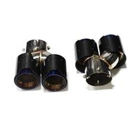 VREFOEAX Tail Pipe Quad Car Exhaust Tailpipe For BMW G20 G21 For M340i Exhaust 304 Stainless Steel Muffler Tip Nozzle Car End Pipes(MPECarbon Fiber C)